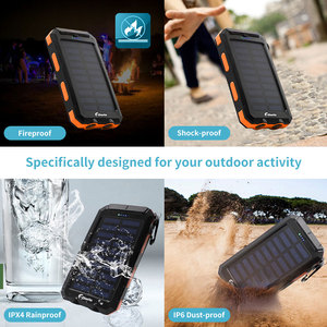 Chargeur de téléphone solaire 2 en 1, 20000Mah, <span class=keywords><strong>vente</strong></span> directe d'usine, panneaux solaires portables, Powerbank avec lumière Led - Product Image 6