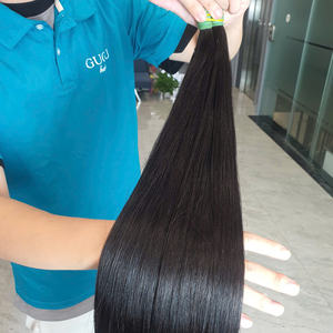 Cabello negro a granel hecho de 100% cabello humano vietnamita de alta calidad nuevo producto Vietnam 100 gramos 26 pulgadas cabello virgen - Product Image 2