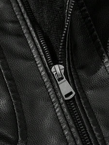 Chaqueta de motocicleta con Personalización completa de cuero, estilo Streetwear, chaqueta sólida para hombres, chaquetas para hombres, muestra gratis - Product Image 2