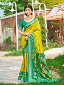 Dernière collection de sarees en soie douce Pochampalli - Product Image 6