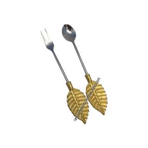 Cubiertos de lujo de acero inoxidable y aluminio con juego de tenedor y cuchara para el hogar - Product Image 3