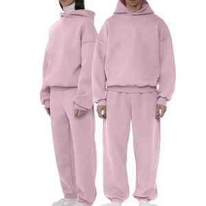 Conjunto Deportivo Personalizado de 2 Piezas, Sudadera Holgada y Pantalones de Algodón Orgánico, Trajes Deportivos Holgados para Hombre - Product Image 6