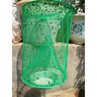 DLL585 Piège à mouches réutilisable, outils de contrôle des mouches, attrape-mouches suspendu, cage à mouches, filet piège, fournitures de jardin