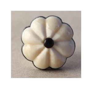 Bouton de fleur en os sculpté moderne pour meubles de salon pour armoires de cuisine portes de placard commodes boutons de garde-robe Almirahs - Product Image 2