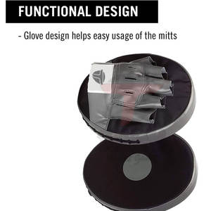 Gants en cuir confortables de haute qualité pour les arts martiaux et la boxe Coussinets de mise au point durables en gros - Product Image 6