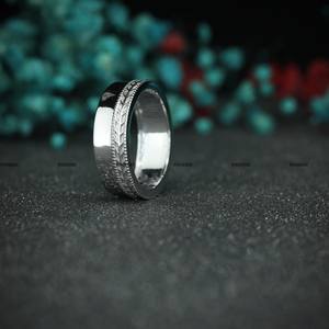 Custom Luxury <b>Mens</b> 925 Sterling <b>Silver</b> Wedding & Engagement <b>Ring</b> Fine Jewelry Gift by Phoenix Enterprise for Birthday Anniversay - Product Image 3