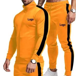 Venta al por mayor 100% conjuntos de Jogger de algodón para los hombres con logotipo personalizado bordado sudaderas con capucha y pantalones de chándal elegantes pantalones de correr de invierno - Product Image 5