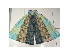 Pantalón Palazo de Seda para Mujer, Pantalón Informal de Pierna Ancha con Cierre de Cordón, Talla XL, Yoga, Verano - Product Image 5