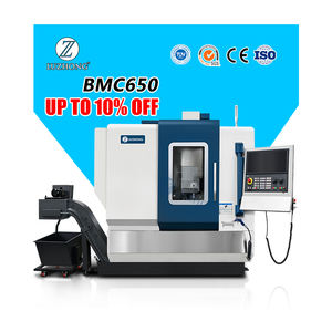 LUZHONG BMC650 Centre d'usinage à portique CNC <span class=keywords><strong>5</strong></span> axes de haute précision Système Heidenhain robuste axe B axe C BT50 220V BT40 - Product Image 1