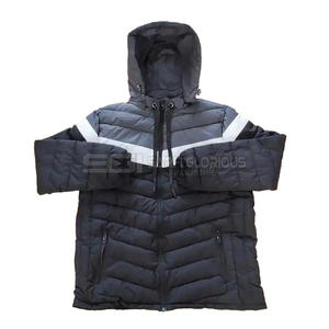 Chaquetas acolchadas ligeras de alta calidad para hombre, ropa para exteriores con capucha de Color sólido para invierno, servicio OEM en Stock para venta al por mayor - Product Image 4