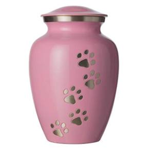 Urnas de cremación de latón para mascotas con hermoso diseño de mariposa dorada y urnas funerarias de metal con acabado verde - Product Image 3