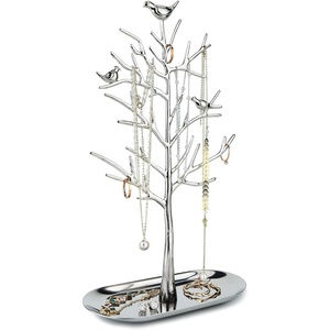 Bạc màu 3 Tier đồ trang sức bông tai hiển thị đứng có sẵn đồ trang sức hiện đại phụ kiện Eyewear Đồng hồ chủ từ Ấn Độ - Product Image 4