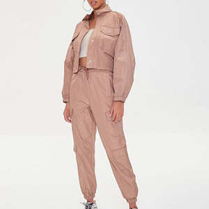 Survêtements d'hiver imprimés avec logo personnalisé unisexe 100% polyester coupe-vent haut USA ensembles de style fabricant d'usine - Product Image 5