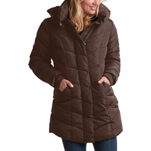 Parka pour femmes de haute qualité, grand col en fourrure, capuche épaisse et chaude, longs manteaux amovibles, respirants, parkas pour femmes en provenance du Pakistan - Product Image 2