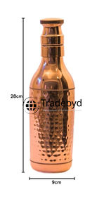 Bouteille en cuivre Tradebyd avec design moderne et utilitaire polyvalent pour un style de vie quotidien actif et une utilisation en voyage - Product Image 3