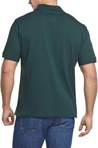 เสื้อเชิ้ตแขนสั้นสำหรับผู้ชายผ้าฝ้าย100% ถักสีพื้นกันยับ160กรัมสำหรับผู้ชายน้ำหนักปานกลาง - Product Image 5