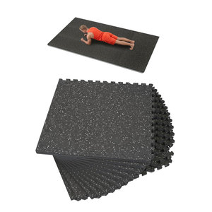 New Arrival Rubber <b>Interlocking</b> Gym <b>Tiles</b> Heavy Duty <b>Floor</b> Mats Rubber <b>Interlocking</b> Gym <b>Tiles</b> Easy Install With Strong Grip - Product Image 1