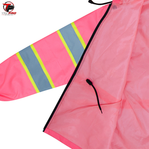 Chaqueta de Seguridad Impermeable y Transpirable con Capucha, de Alta Visibilidad, Reflectante, de Poliéster, para Trabajadores de Carreteras, Unisex - Product Image 4