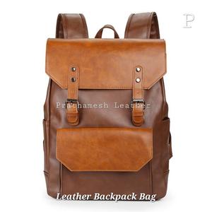 Mochila de cuero personalizada bolsa segura espaciosa precio al por mayor clásico hecho a mano negocio directo de fábrica descuentos a granel tendencias - Product Image 6