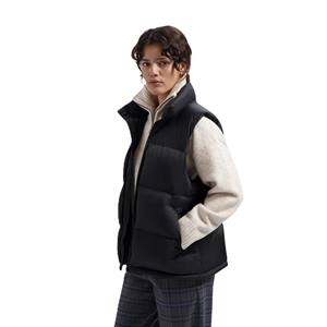 Polyester Rempli Respirant Durable Imperméable Puffer Sans Manches Fermeture Éclair Gilet Veste Coupe-Vent Survêtement Hiver Plus La Taille - Product Image 4