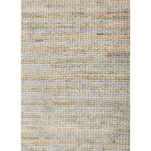 Alfombra Grande de Lana Anudada a Mano Blythe Green AKWL-2014, Diseño Abstracto a Rayas y Diamantes, para el Hogar, Pasillo, Forma Rectangular, Hecha a Mano - Product Image 3