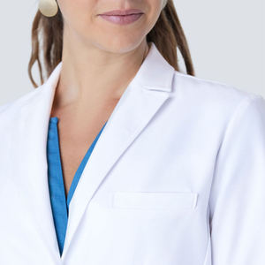 Manteau blanc pour femmes pour les médecins médicaux à manches longues Convient aux femmes Uniformes de laboratoire Scrubs Nouveau Haute Qualité - Product Image 3