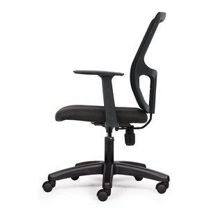 Adjustable Ergonomic <b>Mesh</b> Office Swivel Chair with <b>Plastic</b> Base-Minimalist Design Adjustable Height Foam & Fabric Comfort - Product Image 2