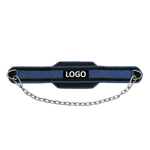 Cinturón de Neopreno de Alta Calidad con Cadena de Acero y Logotipo Personalizado, Cinturón de Ejercicio Unisex para Gimnasio, Fitness, Levantamiento de Pesas - Product Image 1