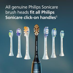 Têtes de brosse à dents électriques de rechange authentiques Philips Sonicare C3 deux-en-un, noires, lot de 4, quantité pour une année, HX9044/95 - Product Image 6