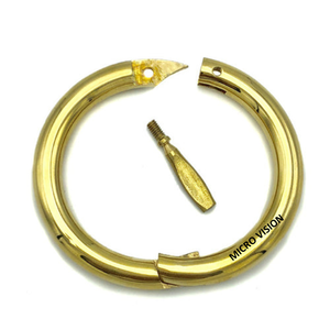 Gran oferta, instrumento veterinario de alta calidad, Material de latón, anillo de Nariz de Toro, accesorio de cría de ganado vacuno con anillo de toro de acero - Product Image 1