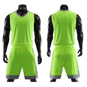 Maillot et short de basket-ball pour hommes, respirant, séchage rapide, léger, vêtements de sport conçus pour l'entraînement et la pratique - Product Image 3