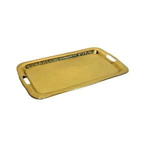 Home <b>Kitchen</b> <b>Table</b> Ware Fast Food Serving Tray Customize Size Handmade Design Best Quality of Brass Dinner Ware Tray Cheep Price - Product Image 1