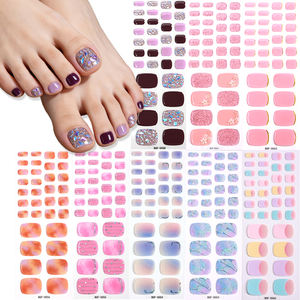 Bandes de gel pour ongles et orteils, couleur unie, style français, pour usage domestique et quotidien, sans UV, pré-cuites, sans <span class=keywords><strong>lampe</strong></span> UV - Product Image 5