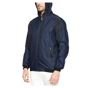 Vestes d'hiver softshell unisexes personnalisées, vêtements de sport décontractés coupe-vent légers à col montant pour hommes et femmes - Product Image 3