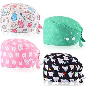 Gorro Quirúrgico para Mujer, Cómodo, Ajustable, Transpirable, Cubre Cabello Médico, Logotipo Personalizado, Costuras Duraderas para Enfermeras - Product Image 2