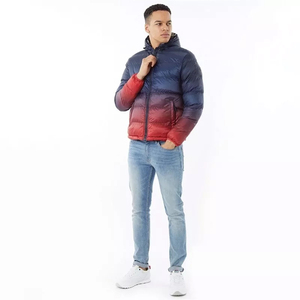 Chaquetas de Burbuja Gruesas Personalizadas al por Mayor para Hombre, Chaqueta Acolchada de Algodón, Estilo Béisbol, con Cuello Alto, Impermeable - Product Image 5