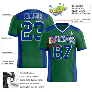 Dernière conception OEM personnalisé Polyester recadrée Streetwear maille surdimensionnée jeu professionnel et pratique maillot de football américain - Product Image 2