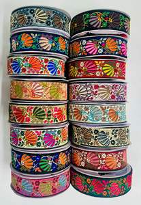 Tela de encaje bordado Jacquard de lujo de alta calidad, encaje estampado elegante para vestidos de novia, vestidos de noche, bolsos formales - Product Image 3