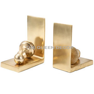 Sujetalibros decorativos cuadrados de lujo para estudio Interior del hogar, soporte de libro de Metal, adorno de mesa para escritorio, sujetalibros elegantes para libros - Product Image 2