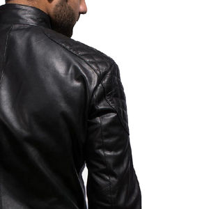 Chaqueta de cuero de moda Hombres Chaqueta ajustada hecha en Pakistán Moda mejor edición Chaquetas de cuero para hombres - Product Image 4