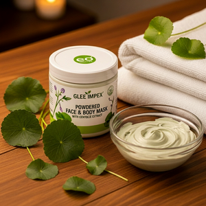 Masque en poudre d'extrait de Centella pour le visage, le corps et le nez, lyophilisé, raffermissant et apaisant la peau - Product Image 4