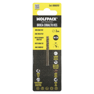 Punta cilindrica Wolfpack Cobalt HSS da 2,00 mm. Confezione blister da 2 pezzi. - Product Image 6