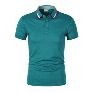 Venta al por mayor de alta calidad 100% de algodón que absorbe la humedad bordado Logo Polos lisos Golf Polos personalizados Polos - Product Image 1