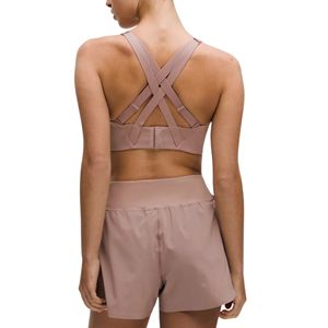 Soutien-gorge de sport léger à maintien élevé pour femmes grandes tailles, bretelles réglables, dos croisé, fermeture à agrafes, pour la course, la gym et l'entraînement - Product Image 3