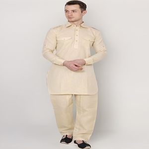 Traditional Muslim Clothing Beautiful <b>Men</b> <b>Shalwar</b> <b>Kameez</b> in Solid Color in Cheap Price 2025 - Product Image 3