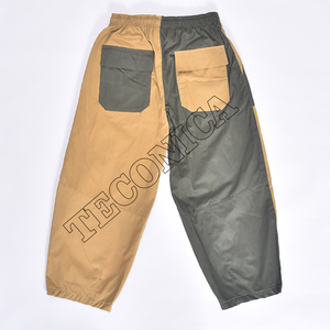 Pantalones de Nieve 2025 con Paneles en Contraste Verde y Bronceado, Cintura con Cordón Ajustable, Bolsillos Utilitarios y Puños Elásticos Protectores contra la Nieve - Product Image 2