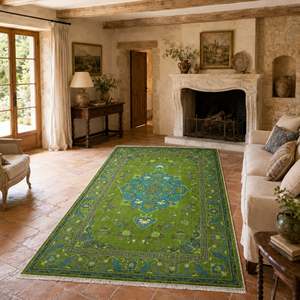 <b>Rug</b> Weavers RWK3044203 Nain Sage Traditional Washable <b>Rug</b> Dropshipping Wholesale Washable Chenille 10 Sizes - Product Image 4