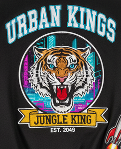 Veste d'université vintage | Bomber rétro à col montant 100% coton | Style universitaire unisexe à capuche High Street - Product Image 5