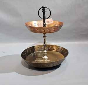 ที่วางเค้กทรงกระบอกทำจากสแตนเลสสตีลหลายชั้นปลอดภัยสำหรับเค้กหลายชั้นและขนมอบ - Product Image 1