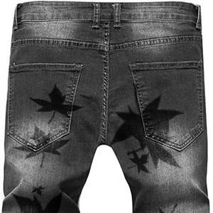 Nouveau pantalon en jean déchiré coupe droite de haute qualité pour homme, style urbain, collection 2024, vente en gros fabricant - Product Image 5